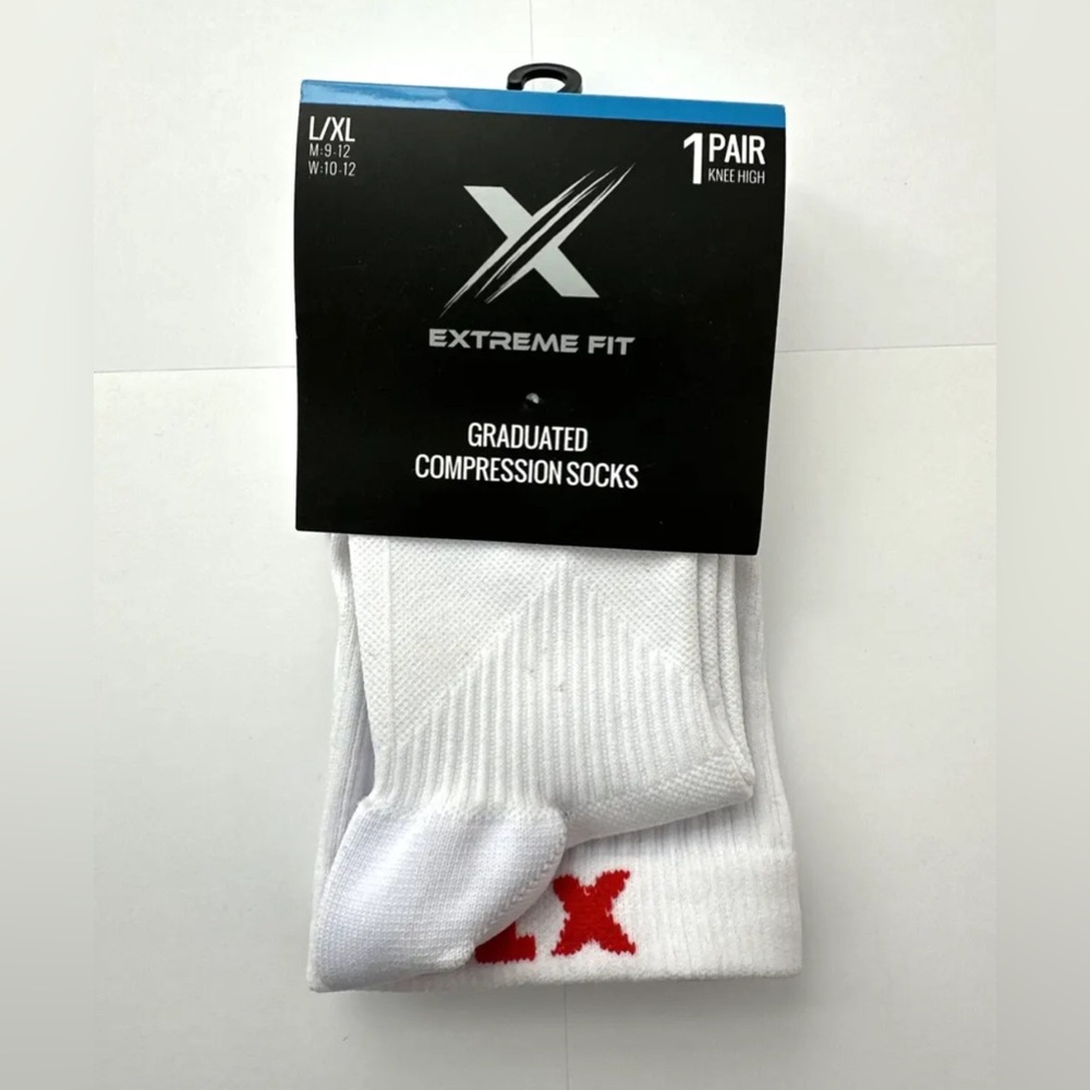 Extreme Fit Graduated Compression Socks Knee High L/XL
